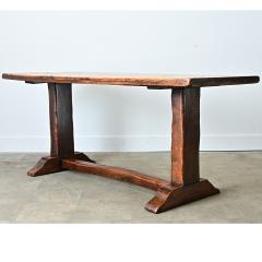 French 18th Century Solid Elm Tavern Table - 4798150