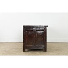 French 18th Century Solid Oak Carved Coffer - 4442294