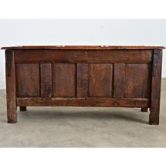 French 18th Century Solid Oak Carved Coffer - 4645605