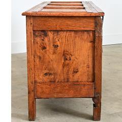 French 18th Century Solid Oak Carved Coffer - 4645608