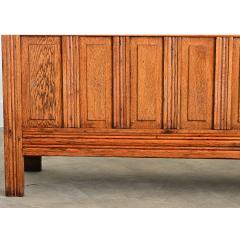 French 18th Century Solid Oak Carved Coffer - 4645629
