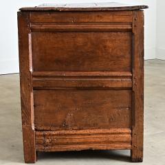 French 18th Century Solid Oak Carved Coffer - 4645693