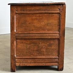 French 18th Century Solid Oak Carved Coffer - 4645695
