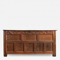 French 18th Century Solid Oak Carved Coffer - 4698910