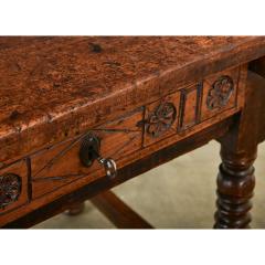 French 18th Century Solid Oak Table - 3856152