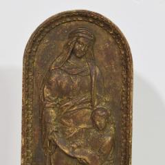French 18th Century Wooden Panel with Mother Ann And Maria - 4119508