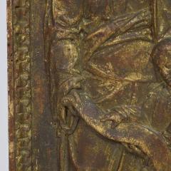 French 18th Century Wooden Panel with Mother Ann And Maria - 4119553