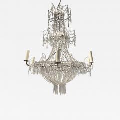 French 1920s Beaded Glass Chandelier - 3360622