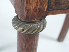 French 1920s set of 6 dining chairs in oak brass - 3140369