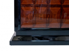 French 1930s Art Deco Cabinet in Black Lacquer and Marquetry - 2650477