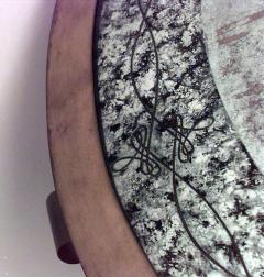 French 1940s Bronze and Brass Round Coffee Table - 436339