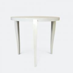 French 1940s Cream Lacquered Side Table - 2054621