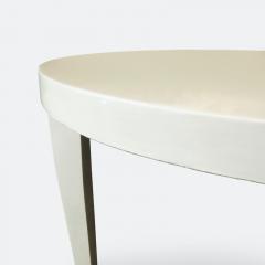 French 1940s Cream Lacquered Side Table - 2054623