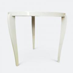 French 1940s Cream Lacquered Side Table - 2054627