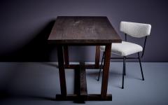 French 1940s Heavy Solid Studio Dining Table in Oak - 3282052