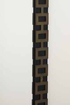 French 1940s Metal and Brass Wall Mirror - 4420786