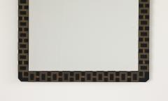 French 1940s Metal and Brass Wall Mirror - 4420788