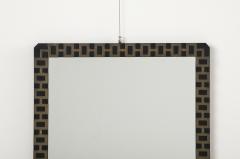 French 1940s Metal and Brass Wall Mirror - 4420789