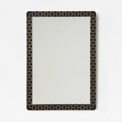 French 1940s Metal and Brass Wall Mirror - 4420887