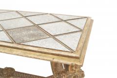 French 1940s Oak and Gilt Finish Coffee Table - 726015