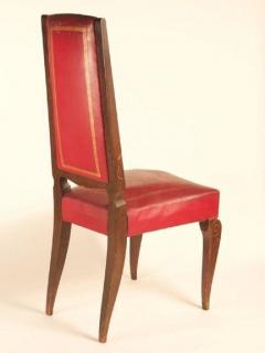 French 1940s Set of Eight High Back Dining Chairs - 1541870