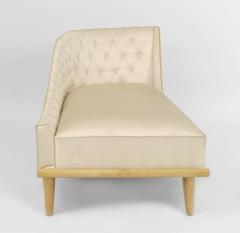 French 1940s Sycamore Chaise Lounge - 424844