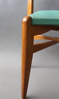 French 1950s Oak Chairs - 402064