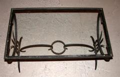 French 1950s Wrought Iron Coffee Table - 352302