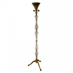 French 1960s Floor Lamp with a Glass Column - 3060109