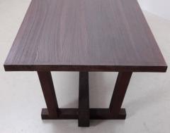 French 1960s Heavy Solid Studio Dining Table in Oak - 593438