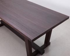 French 1960s Heavy Solid Studio Dining Table in Oak - 593440