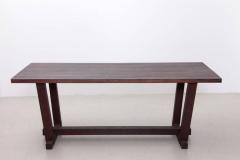 French 1960s Heavy Solid Studio Dining Table in Oak - 593441