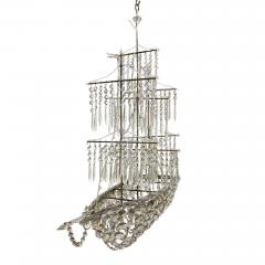 French 1970s Galleon Chandelier - 2880374