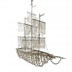 French 1970s Galleon Chandelier - 2880379