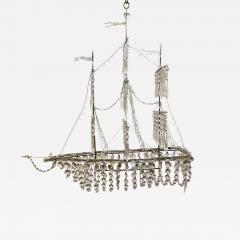 French 1970s Galleon Chandelier - 2883143
