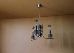 French 1970s Modernist Chandelier - 355225