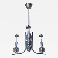 French 1970s Modernist Chandelier - 355631