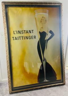 French 1980s Publicic Conseil Linstant Taittinger Poster - 2873068