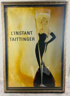 French 1980s Publicic Conseil Linstant Taittinger Poster - 2873069