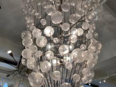 French 1990s Custom Large Bubble Chandelier - 2037777