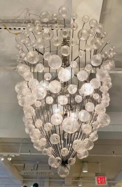 French 1990s Custom Large Bubble Chandelier - 2037780