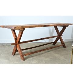 French 19th Century Alpine Pine Oak Cheesemaker s Table - 4798713