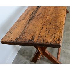 French 19th Century Alpine Pine Oak Cheesemaker s Table - 4798735