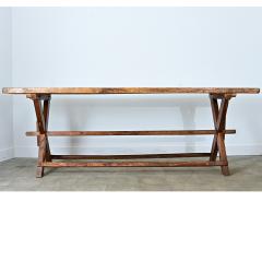 French 19th Century Alpine Pine Oak Cheesemaker s Table - 4798749