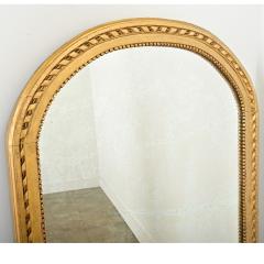 French 19th Century Arched Top Gold Gilt Mirror - 4254530