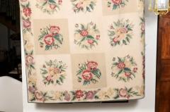 French 19th Century Aubusson Wall Tapestry with Pink and Cream Floral D cor - 3485614