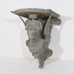French 19th Century Belle Epoque Cast Zinc Alloy Wall Console Pedestal - 4109168