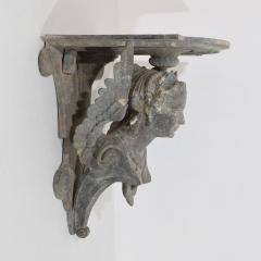 French 19th Century Belle Epoque Cast Zinc Alloy Wall Console Pedestal - 4109172