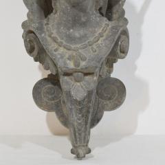 French 19th Century Belle Epoque Cast Zinc Alloy Wall Console Pedestal - 4109176
