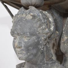 French 19th Century Belle Epoque Cast Zinc Alloy Wall Console Pedestal - 4109181